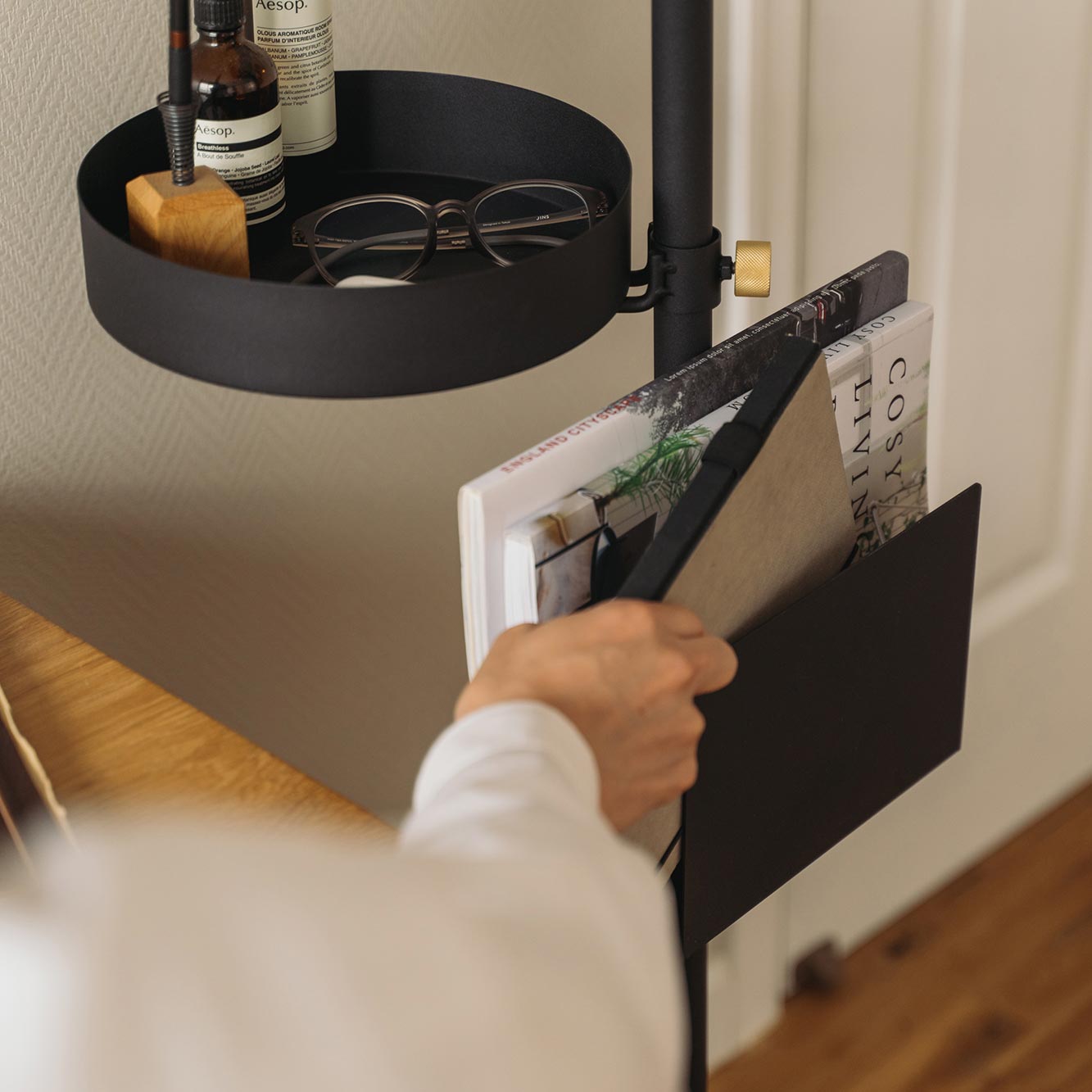 Book Rack Black 縦取付 D-BR-BK