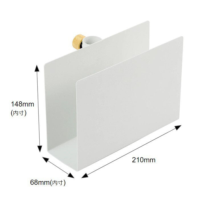 Book Rack White 縦取付 D-BR-WH