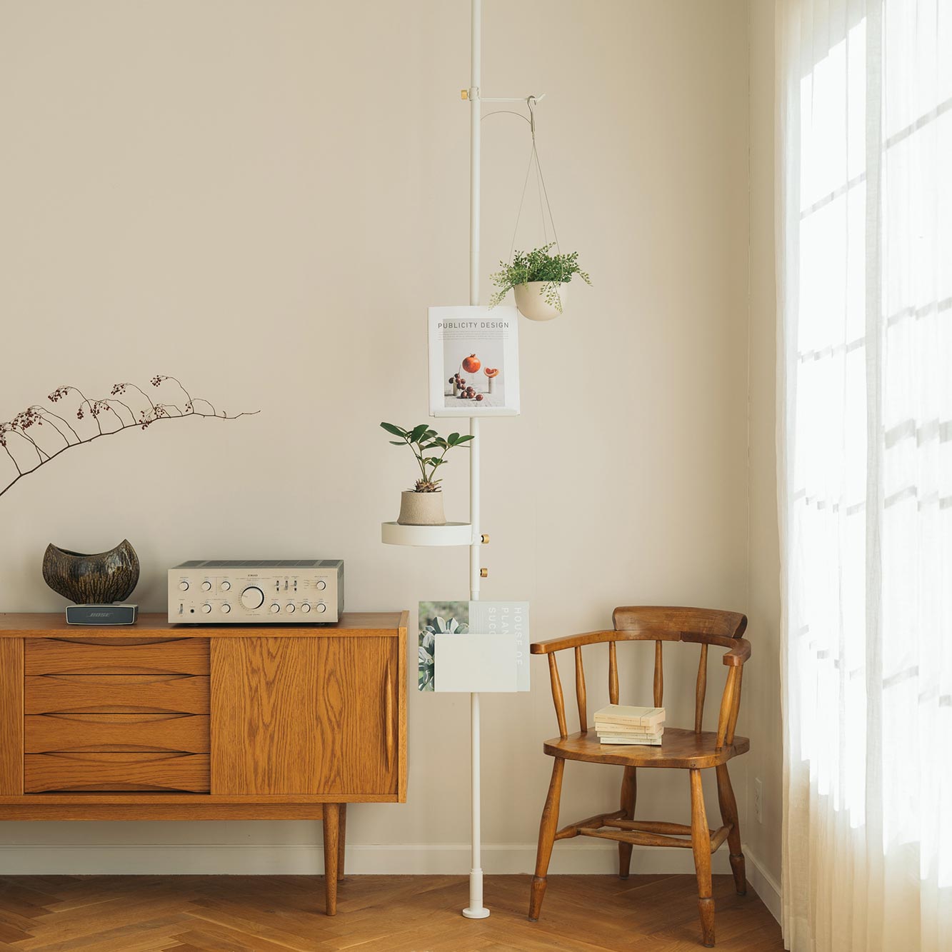 Book Stand White 縦取付 D-BST-WH