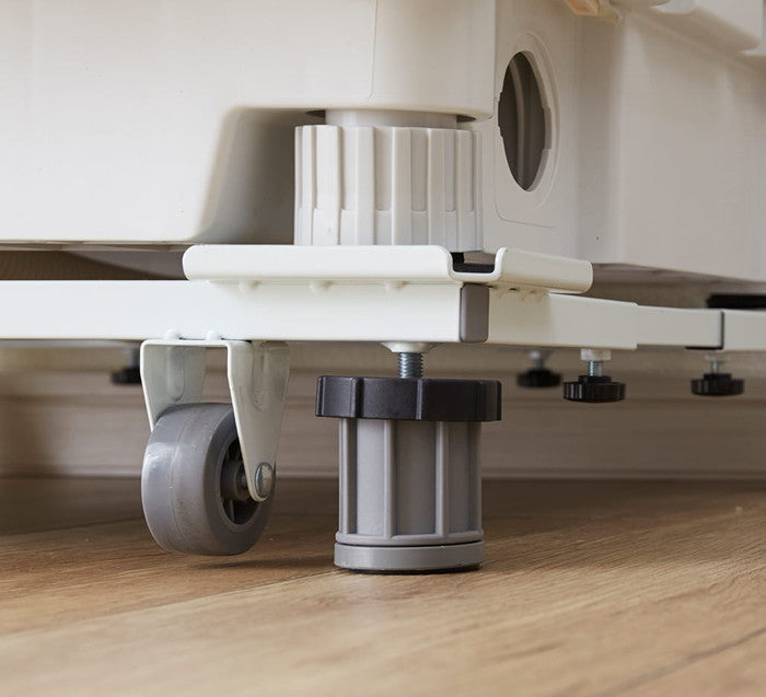 洗濯機台 耐荷重150kg(移動時100kg) 幅48〜78cm 奥行39〜61cm