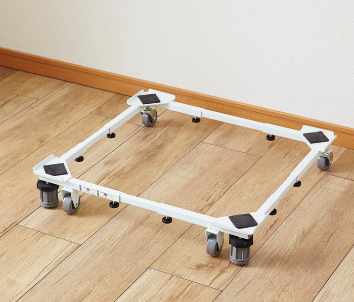 洗濯機台 耐荷重150kg(移動時100kg) 幅48〜78cm 奥行39〜61cm
