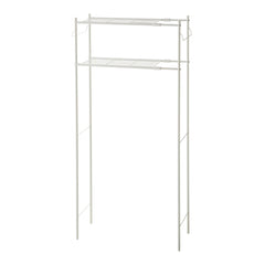 伸縮ランドリーラック タオル掛け付き マットホワイト 幅60~81cm HSR-1WH