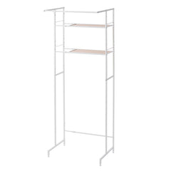 伸縮ランドリーラック ハンガーバー付き 幅64~82cm/マットホワイト HSR-5WH