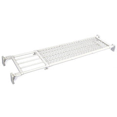 突っ張り棚 超強力 ワイド メッシュ ホワイト 耐荷重50〜18kg 幅118〜190cm RB-12