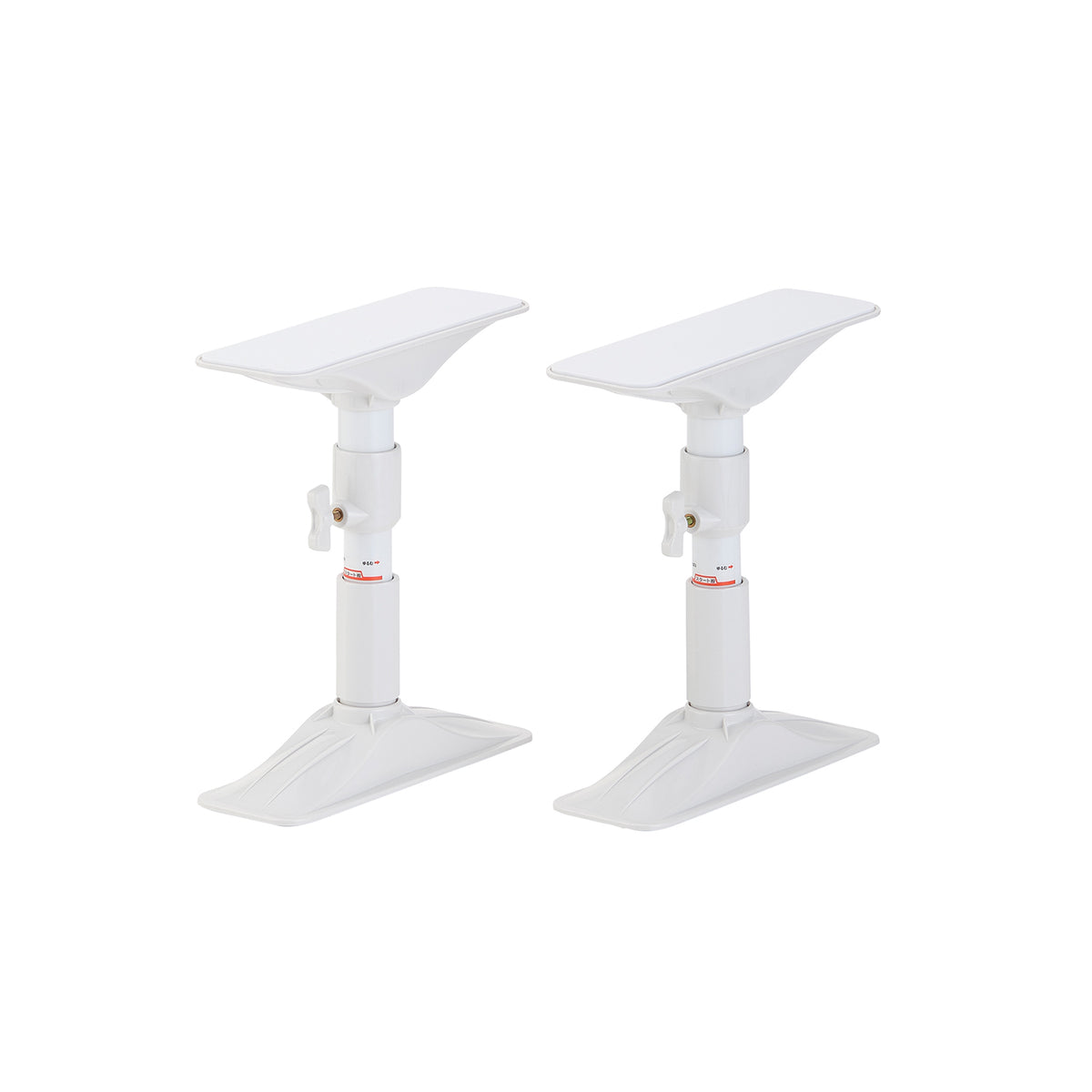 家具転倒防止突っ張り棒 2本組 ホワイト 高さ22〜27cm REQ-22