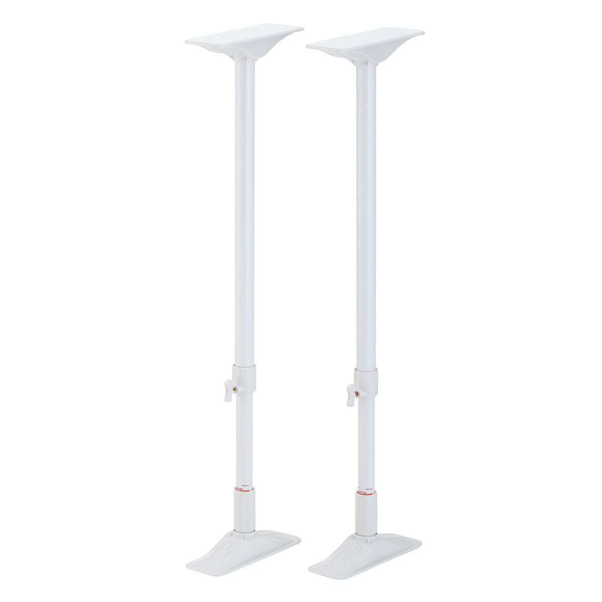 家具転倒防止突っ張り棒 2本組 ホワイト 高さ65〜100cm REQ-65