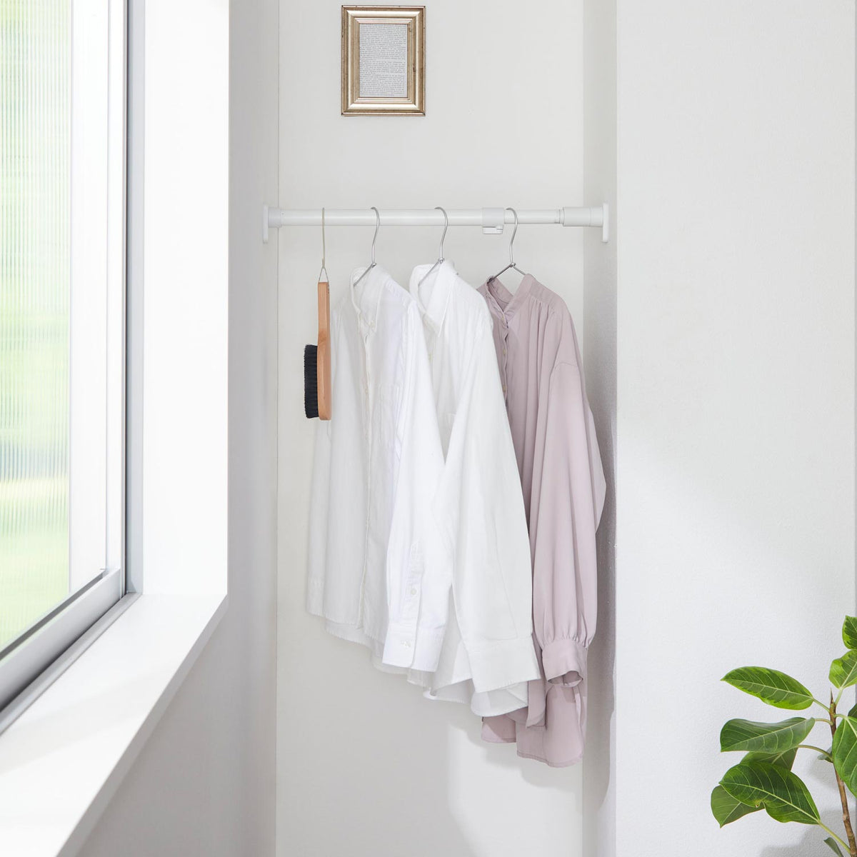 突っ張り棒 強力 マットホワイト 耐荷重50〜40kg 幅50〜75cm RTJ-S