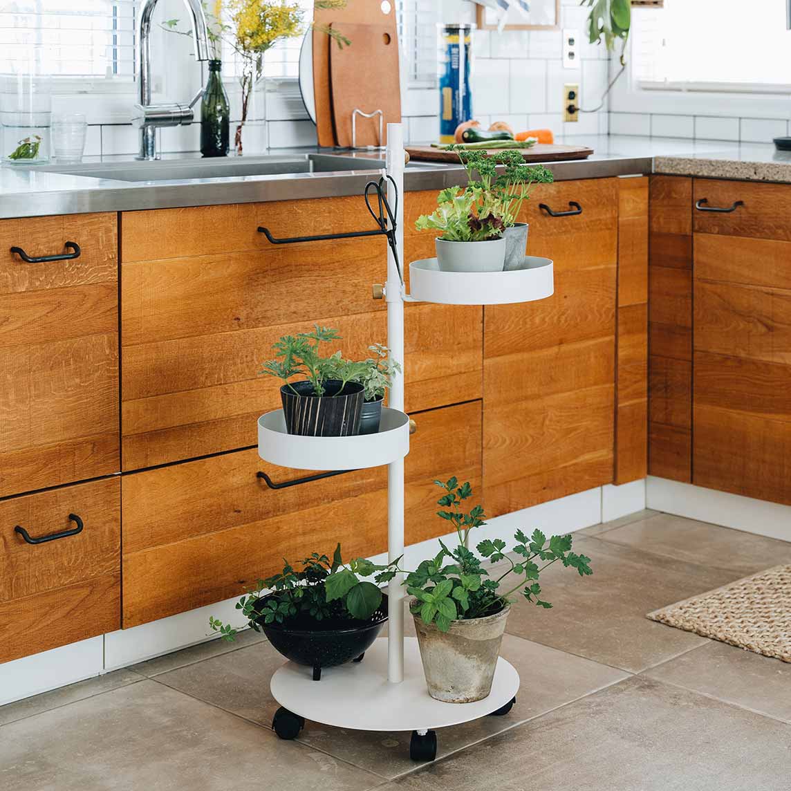 うごくプランターラック Jフック HookA SET White SET-D-MR1-WH