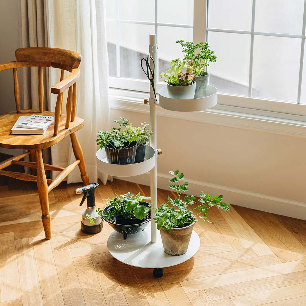 うごくプランターラック Jフック HookA SET White SET-D-MR1-WH