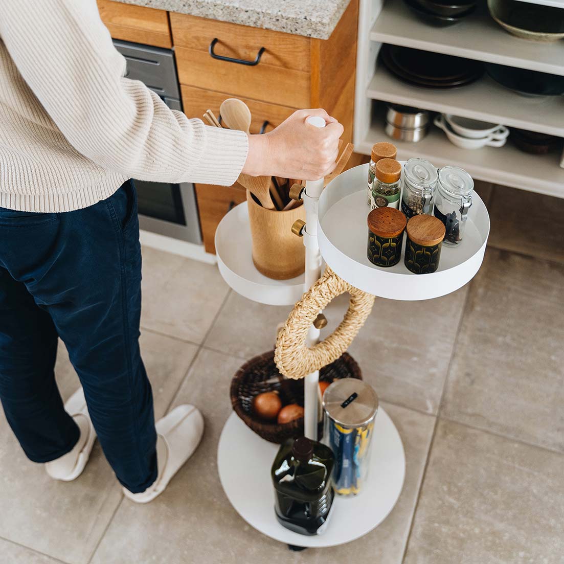 うごくプランターラック Jフック HookA SET White SET-D-MR1-WH