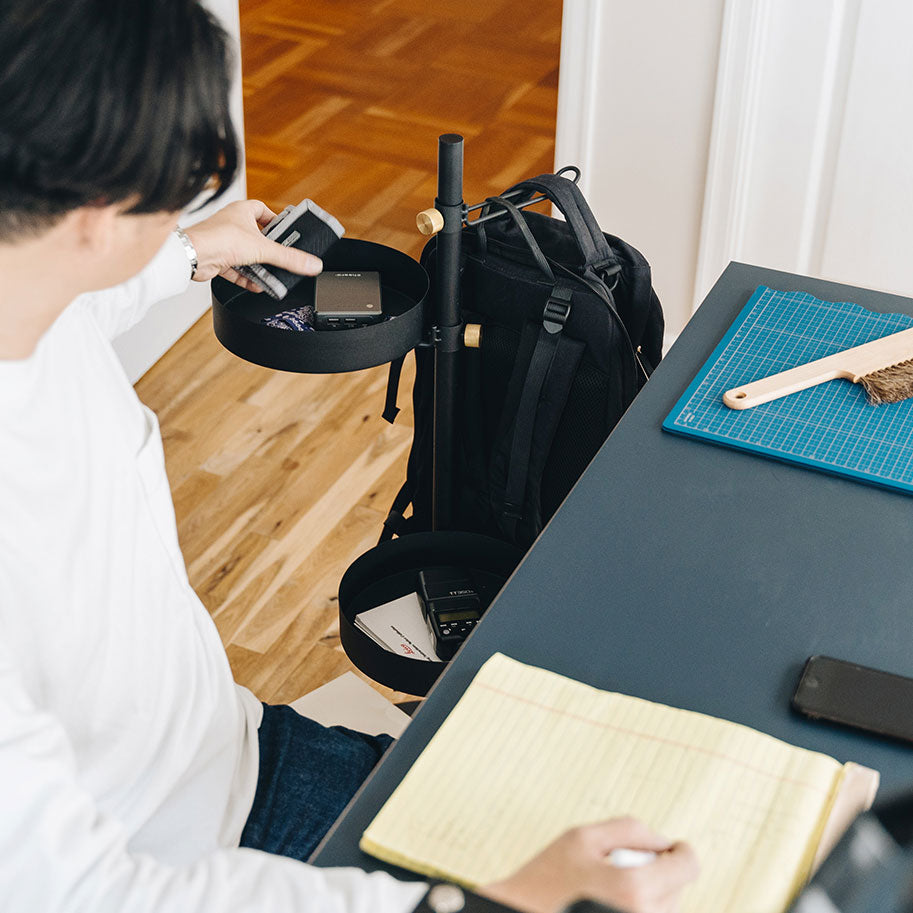 うごくプランターラック ロングフック HookB SET Black SET-D-MR3-BK