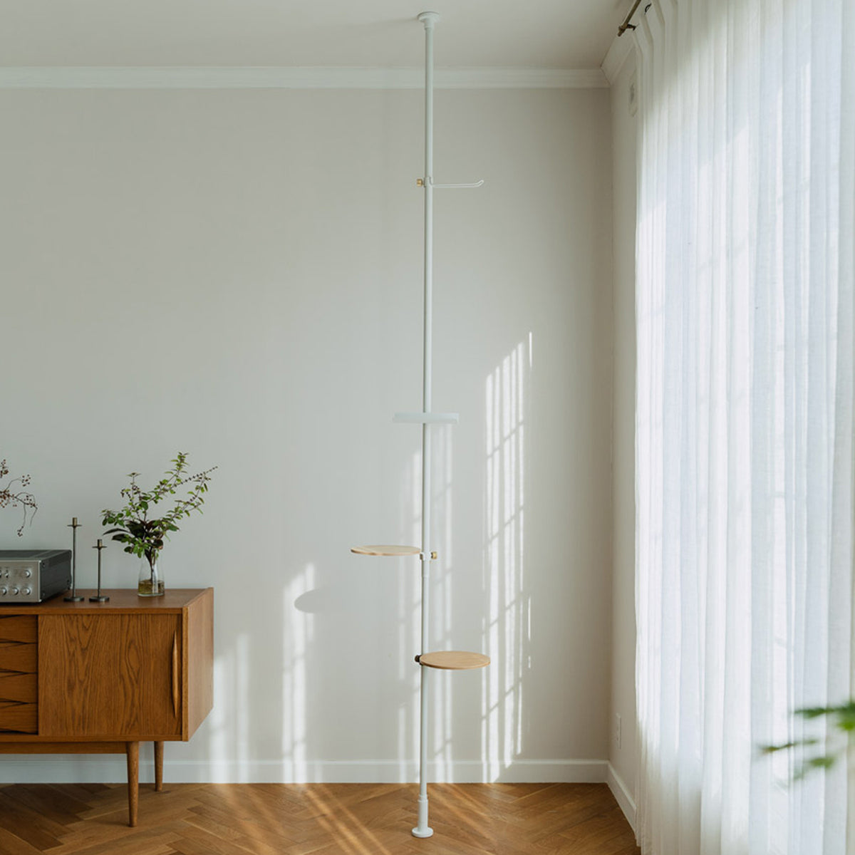 つるすプランターラックSet 取付寸法200~275cm SET-D-GRN-WH