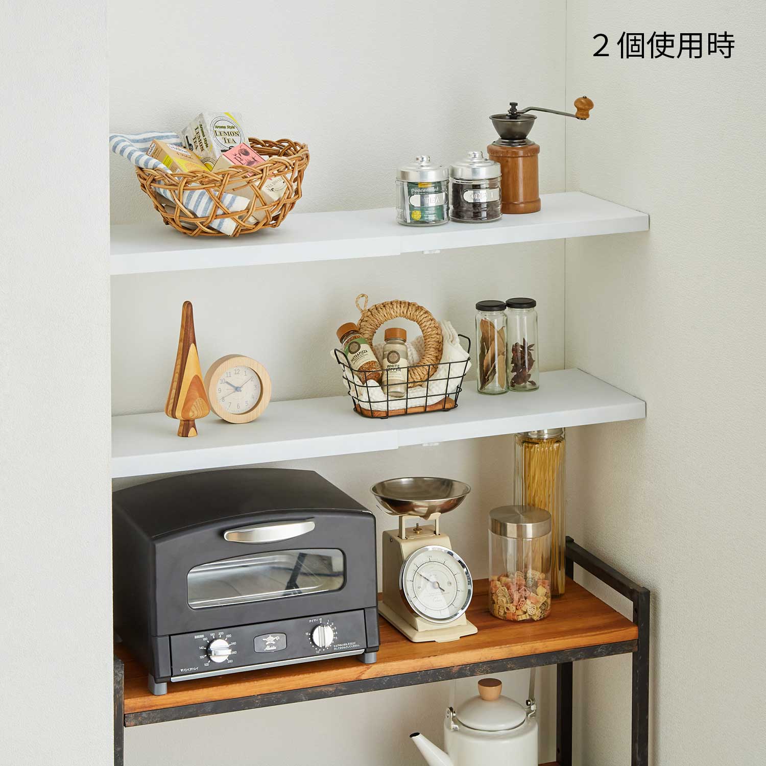 スチールフラット棚カバー 突っ張り棒・棚用 SFT-1WH