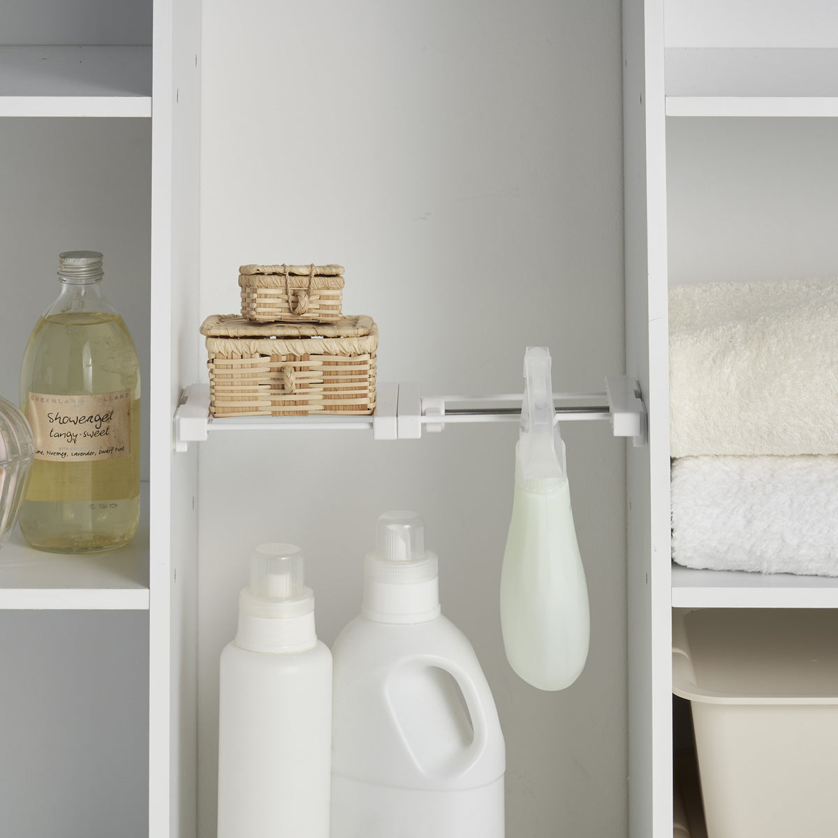 突っ張り棚 隙間収納 幅19〜28cm 奥行12cm SMR-13