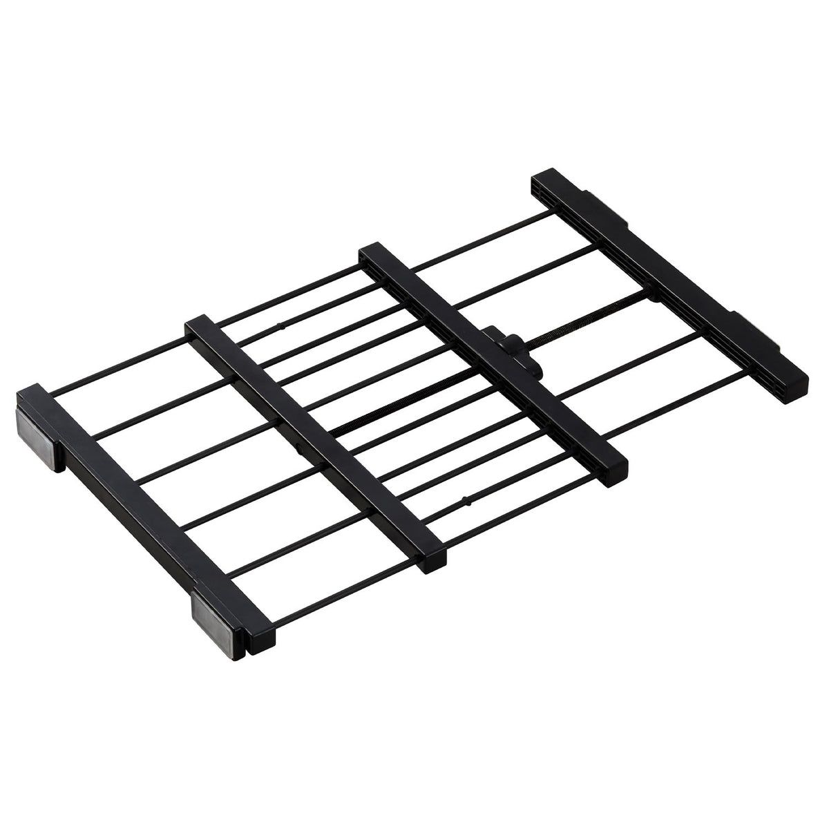 突っ張り棚 隙間収納 幅28.5~43cm 奥行23cm ブラック SMR-24B