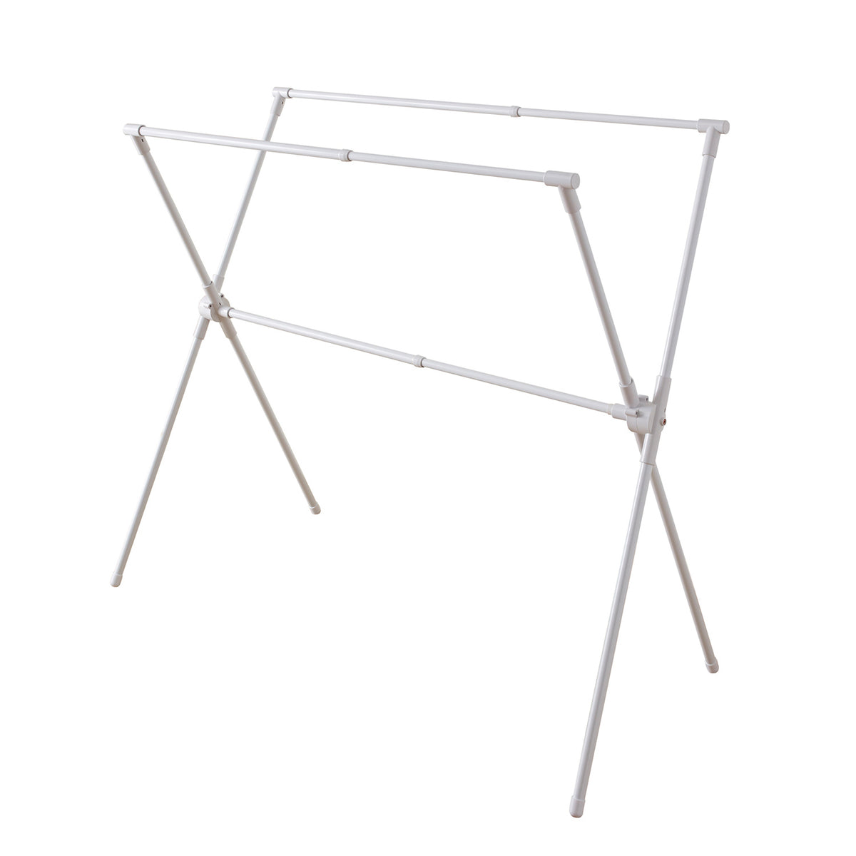 伸縮X型室内物干し ホワイト 幅95~145cm SMW-2