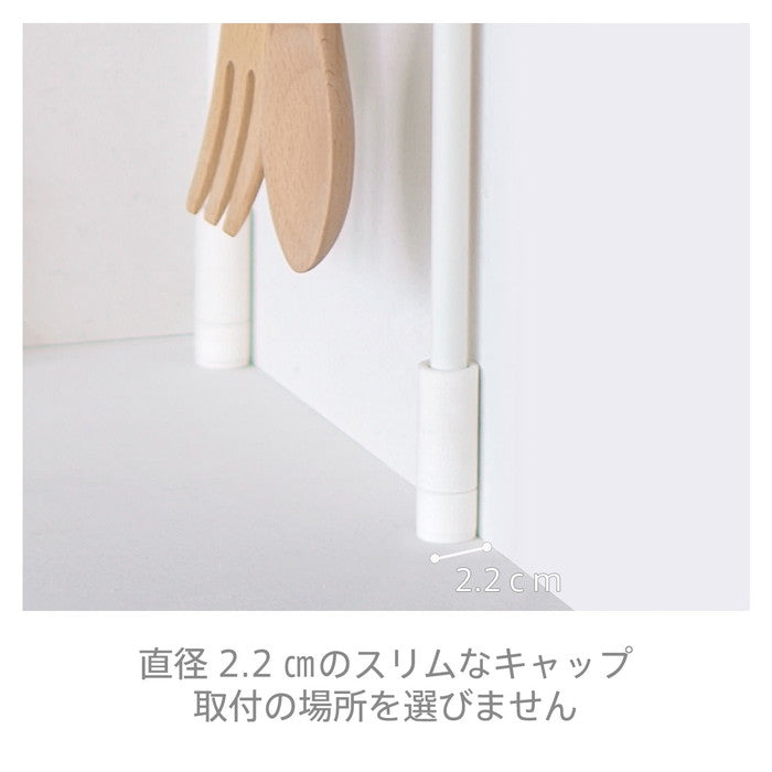 SPLUCE スリムポールラックS ハンガーset ホワイト SPL-1