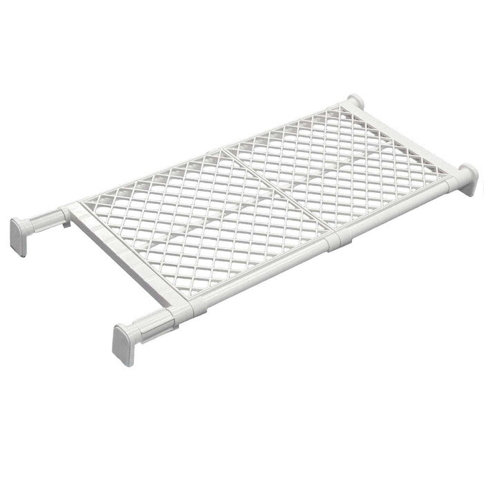 突っ張り棚 強力 ワイド メッシュ ホワイト 耐荷重50〜30kg 幅73〜112cm TAI-17
