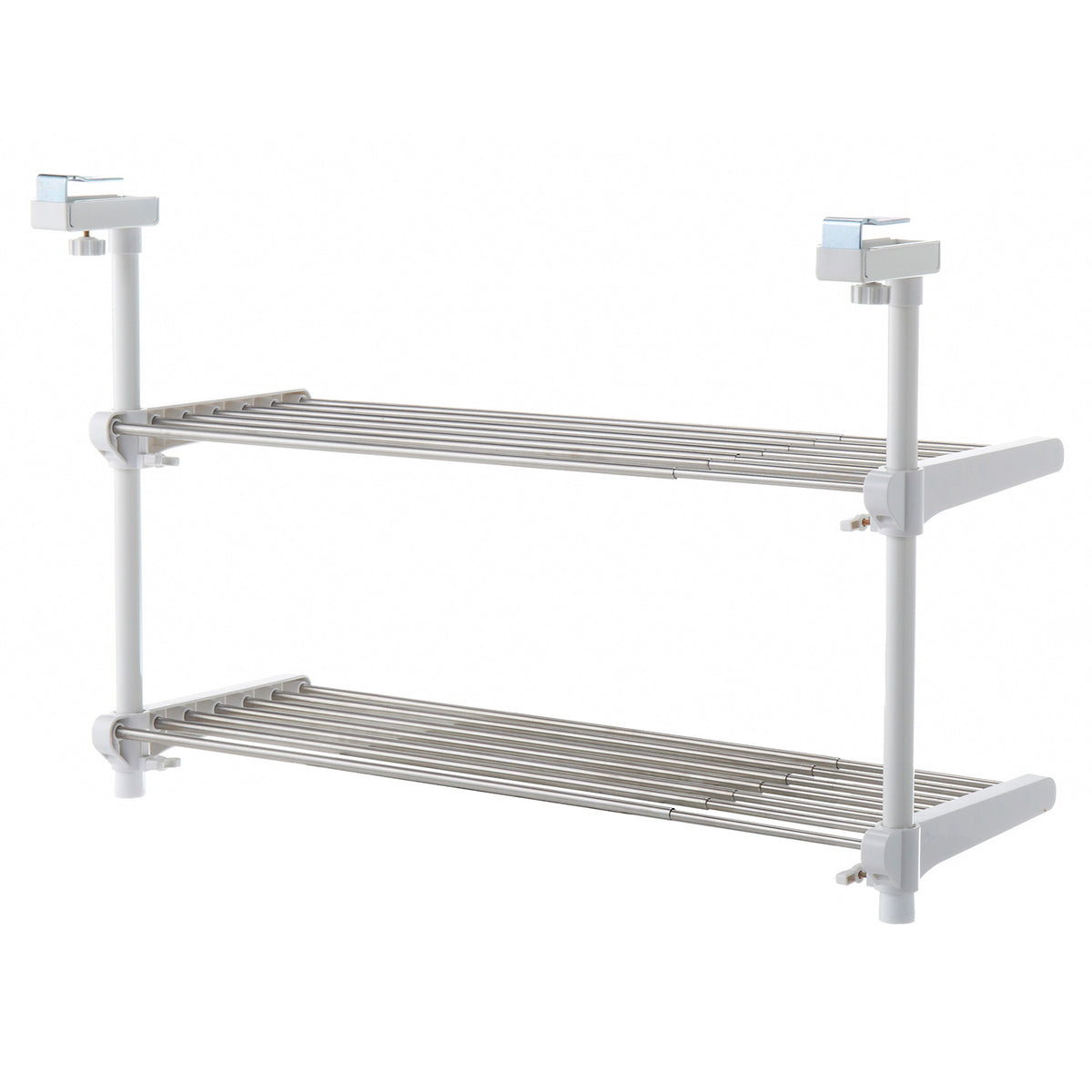 伸縮吊り下げキッチン棚 2段 ステンレス TK-2