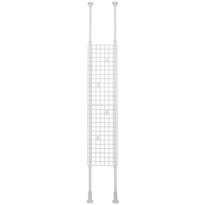 突っ張りネット間仕切り ホワイト 幅35cm 高さ200〜275cm TNP-1