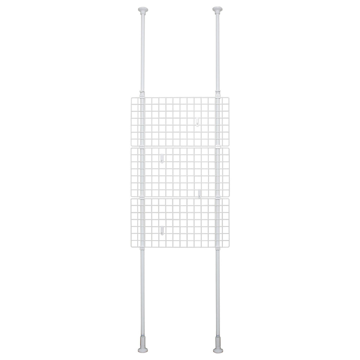 突っ張りネット間仕切り ホワイト 幅70cm 高さ200〜275cm TNP-2