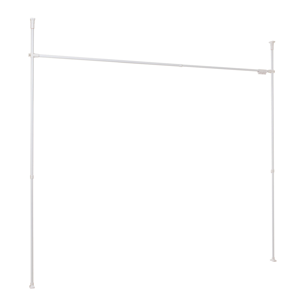 突っ張り伸縮カーテン間仕切り ホワイト 幅160~280cm 高さ190~264cm TNP-6