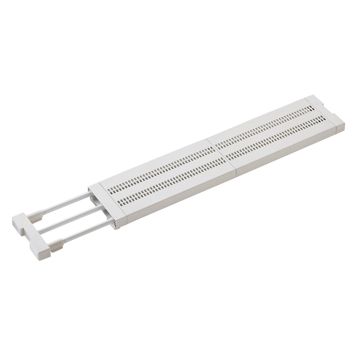 突っ張り棚 スリムメッシュ マットホワイト 耐荷重24〜10kg 幅65〜95cm TNS-M