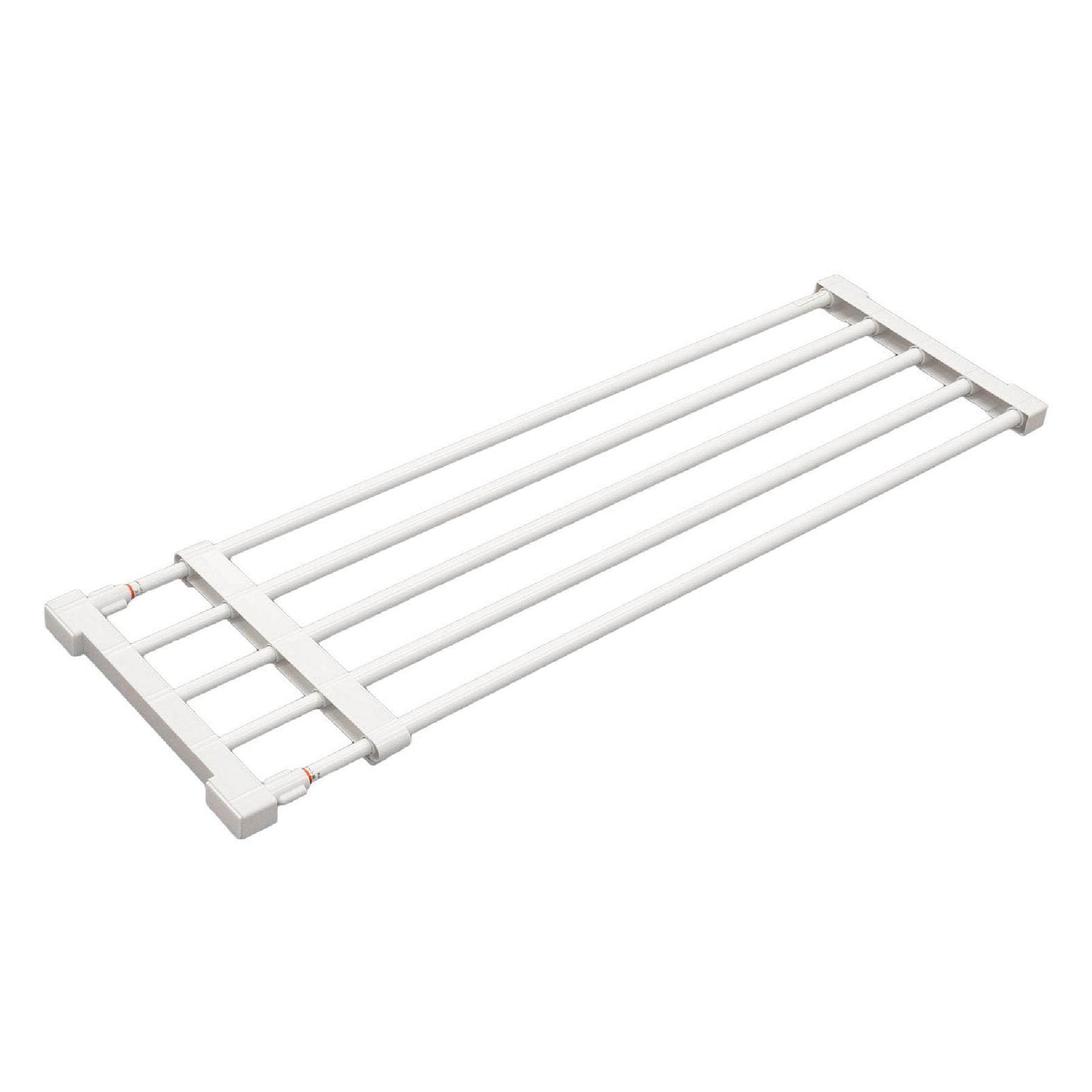 伸縮突っ張り棚 強力 ホワイト 耐荷重25〜10kg 幅75〜120cm KB-75