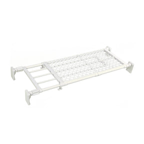 突っ張り棚 超強力 ワイド メッシュ ホワイト 耐荷重60〜40kg 幅75〜120cm RB-11