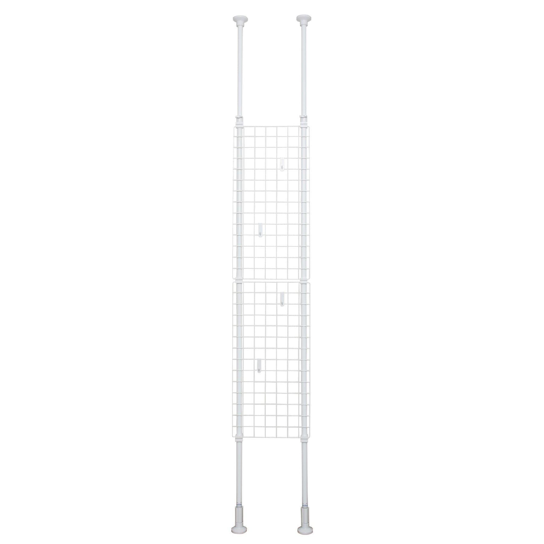 突っ張りネット間仕切り ホワイト 幅35cm 高さ200〜275cm TNP-1