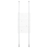 突っ張りネット間仕切り ホワイト 幅70cm 高さ200〜275cm TNP-2