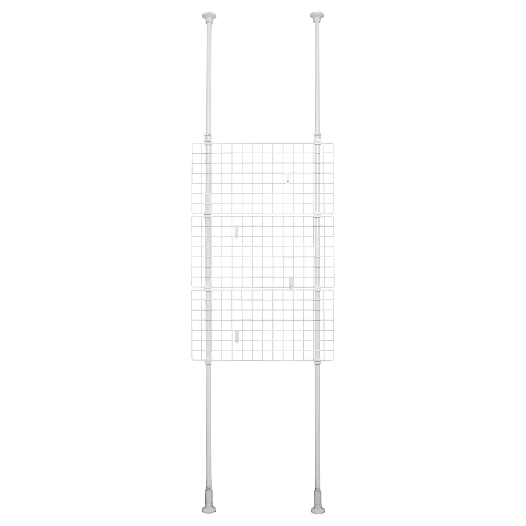 突っ張りネット間仕切り ホワイト 幅70cm 高さ200〜275cm TNP-2