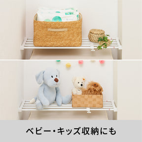 伸縮突っ張り棚 強力 耐荷重30〜13kg 幅63〜93cm