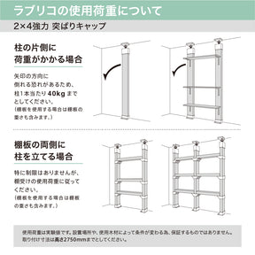 強力タイプ 2×4アジャスター ラブリコ (使用荷重40kg)