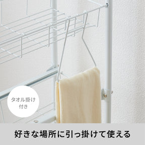 ランドリーサイドラック ホワイト アジャスター付 CW-86｜平安伸銅工業