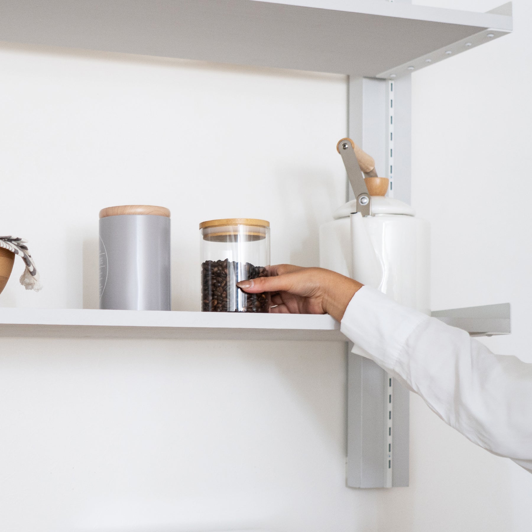 サイズが選べる壁面キッチンラックセット 高さ90cm 棚板幅50～70cm I-KR9070