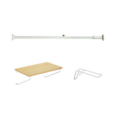 DRAW A LINE Rod A+Shelf A+Hanger A SET White SET-D-RodA-ShelfA-WH