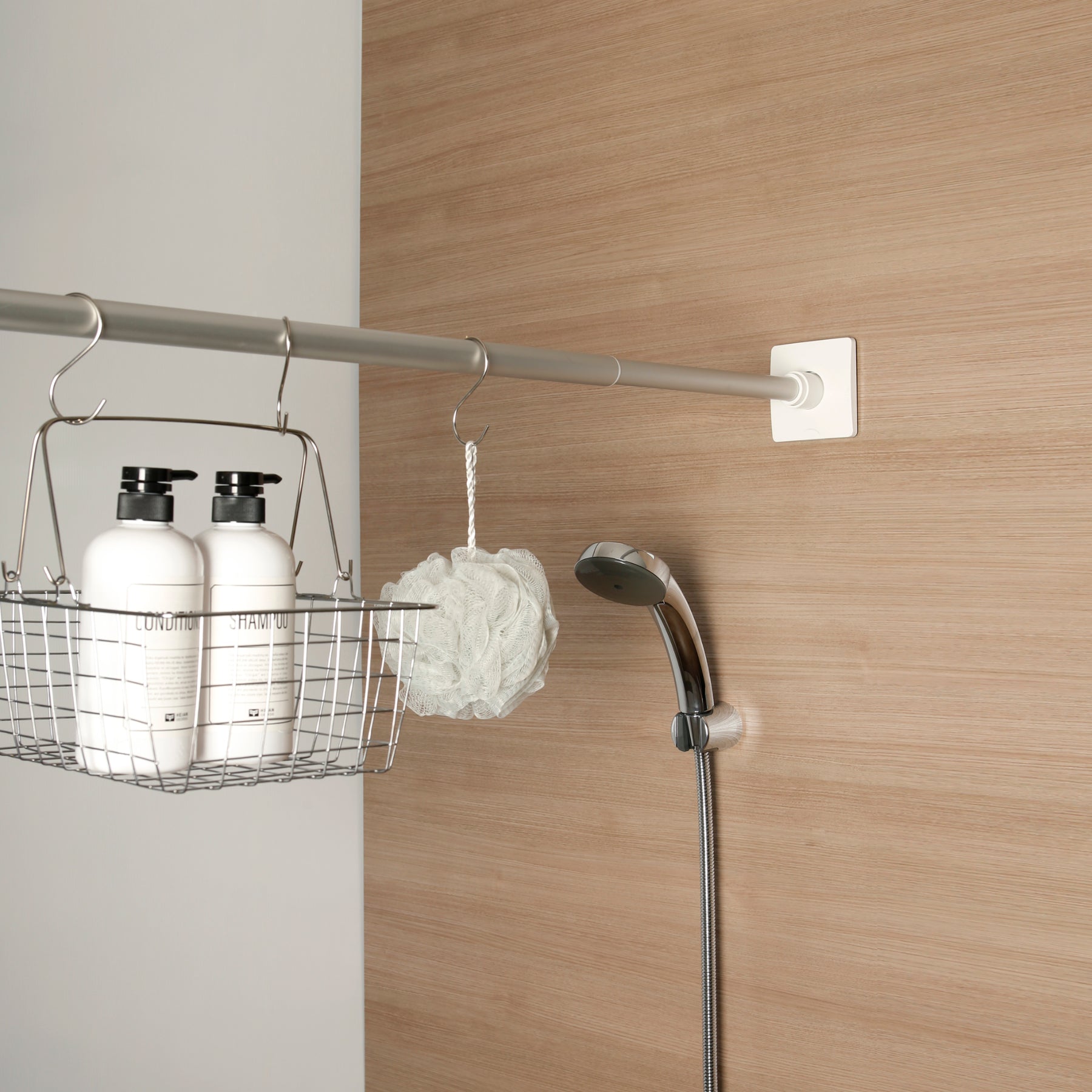 突っ張り棒 アルミ製 軽量 L 耐荷重7～4kg 幅115～180cm ALA-3