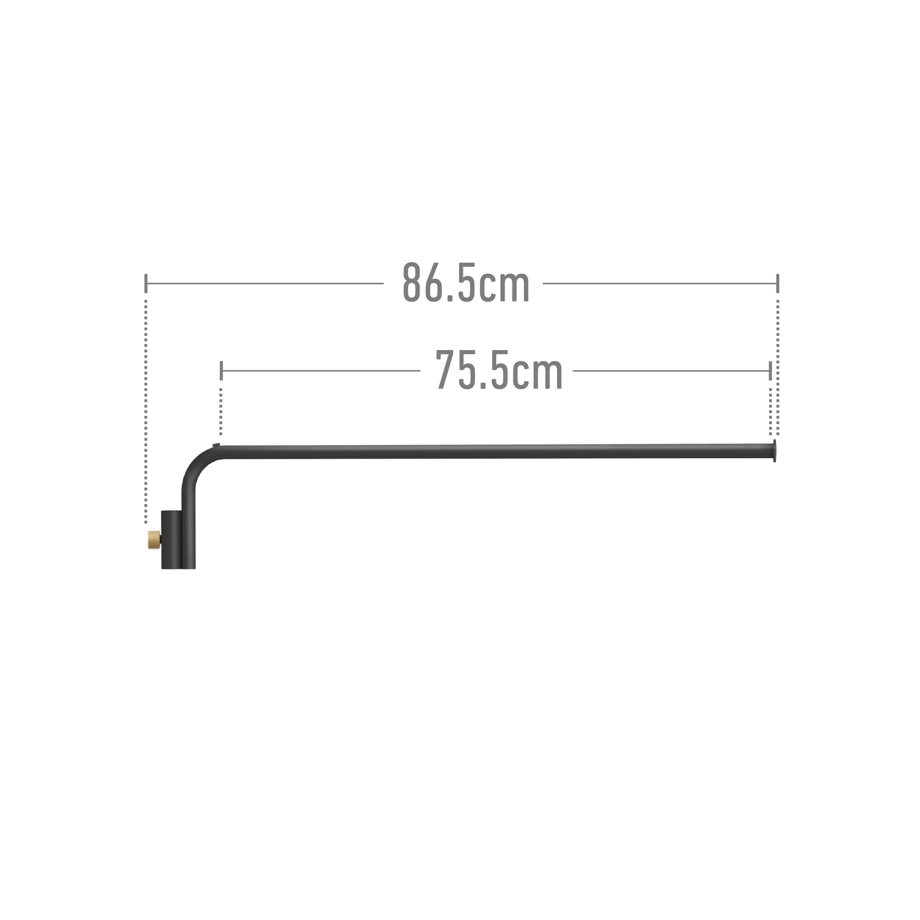 Cloth Arm Black 縦取付 D-CA-BK