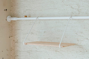 DRAW A LINE Rod B+Shelf B+Hanger A SET White SET-D-RodB-ShelfB-WH