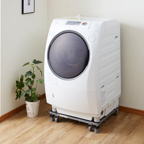 洗濯機台 耐荷重150kg(移動時100kg) 幅48〜78cm 奥行39〜61cm