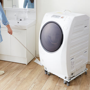 洗濯機台 耐荷重150kg(移動時100kg) 幅48〜78cm 奥行39〜61cm