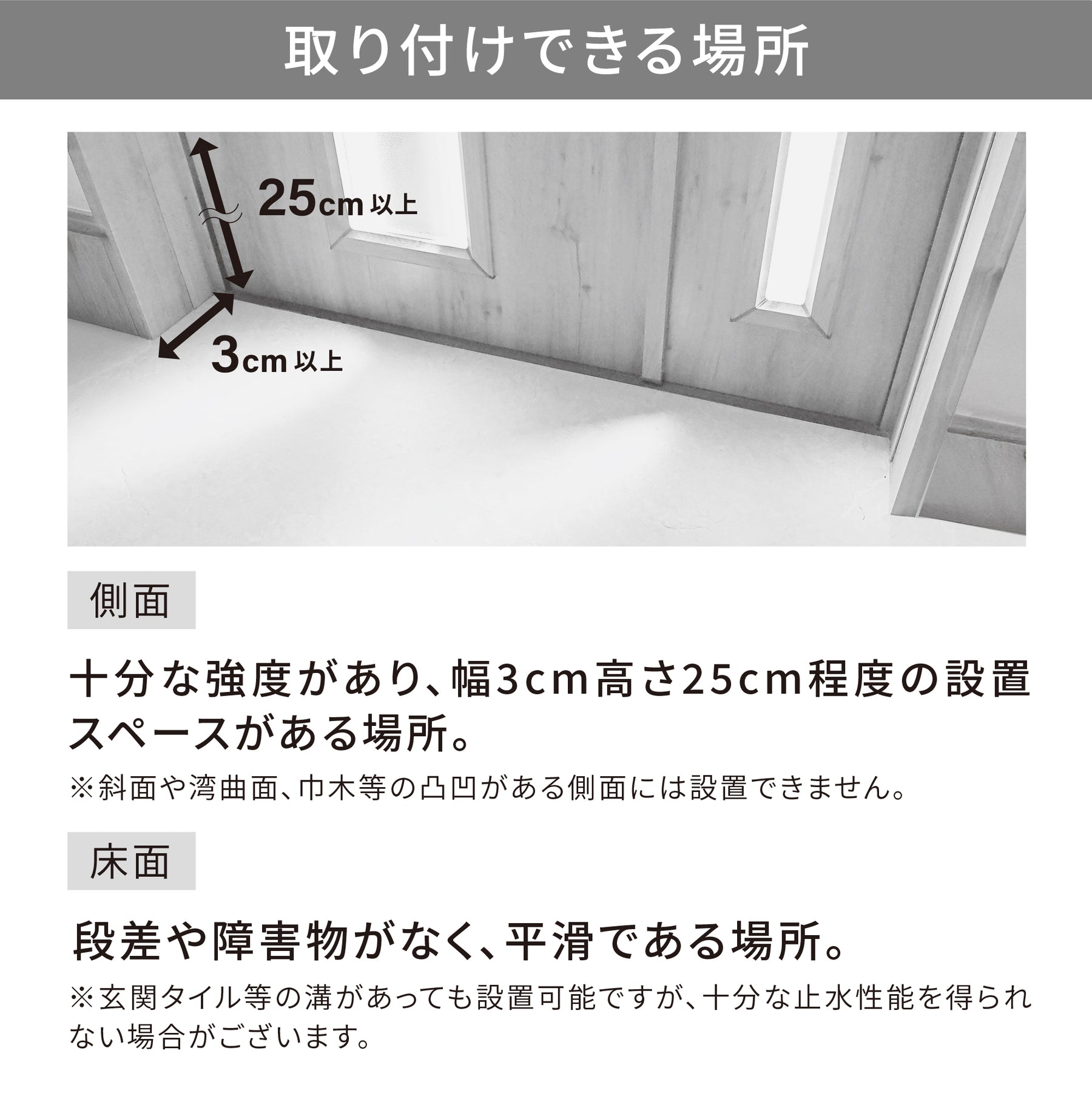 簡易型止水シート とめっぱ®Light 可動範囲85～125cm対応 TPL-85-125