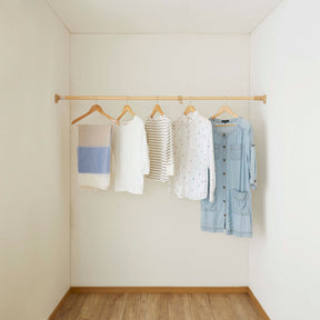 突っ張り棒 強力 木目 耐荷重45〜15kg 幅110〜190cm NPM-110