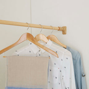 突っ張り棒 強力 木目 耐荷重45〜15kg 幅110〜190cm NPM-110