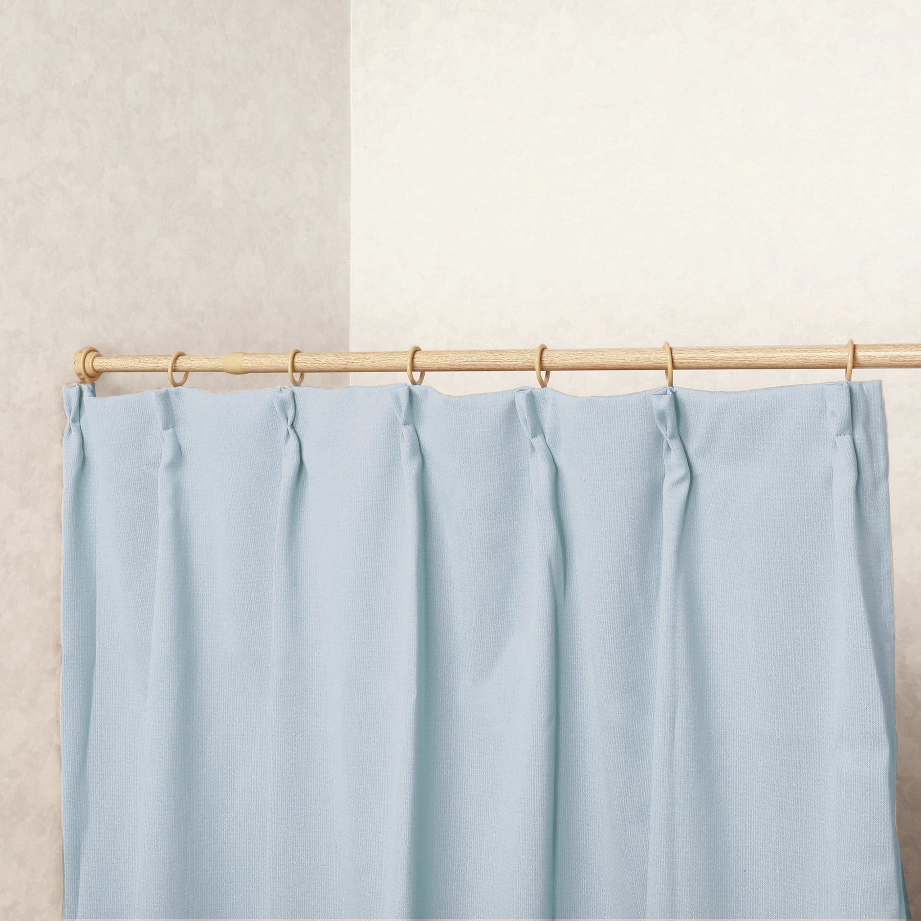 突っ張り棒 木目 耐荷重8〜2kg 幅110〜190cm NSM-7