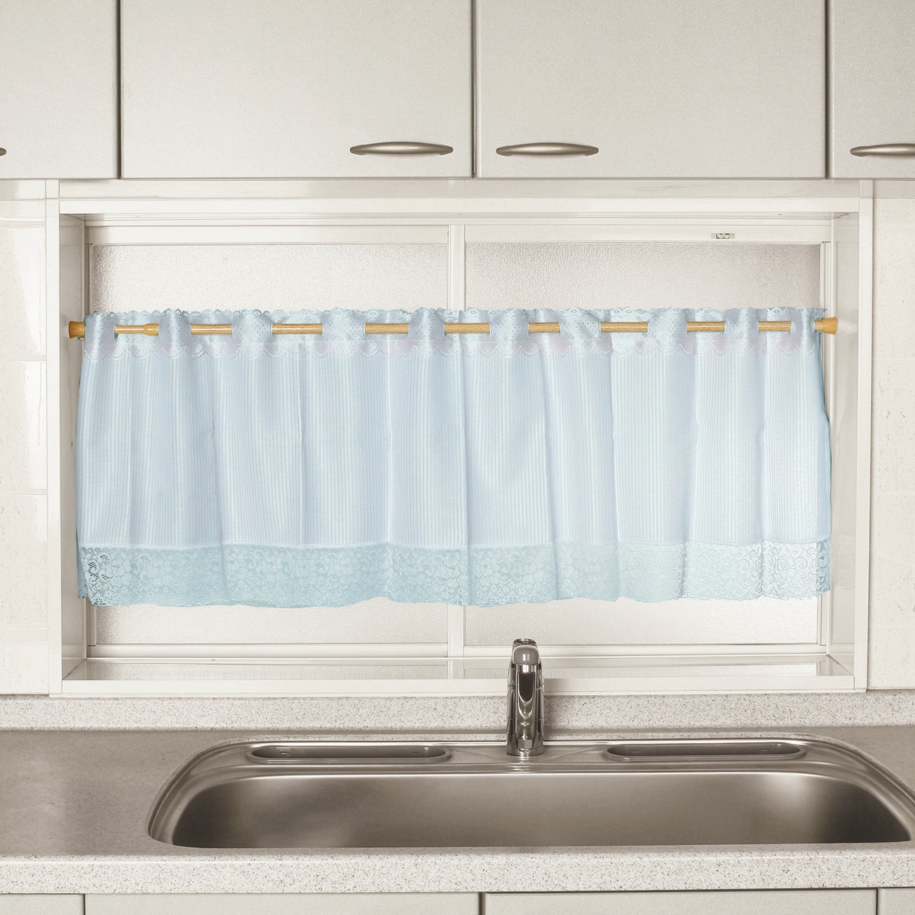 突っ張り棒 木目 耐荷重8〜2kg 幅110〜190cm NSM-7