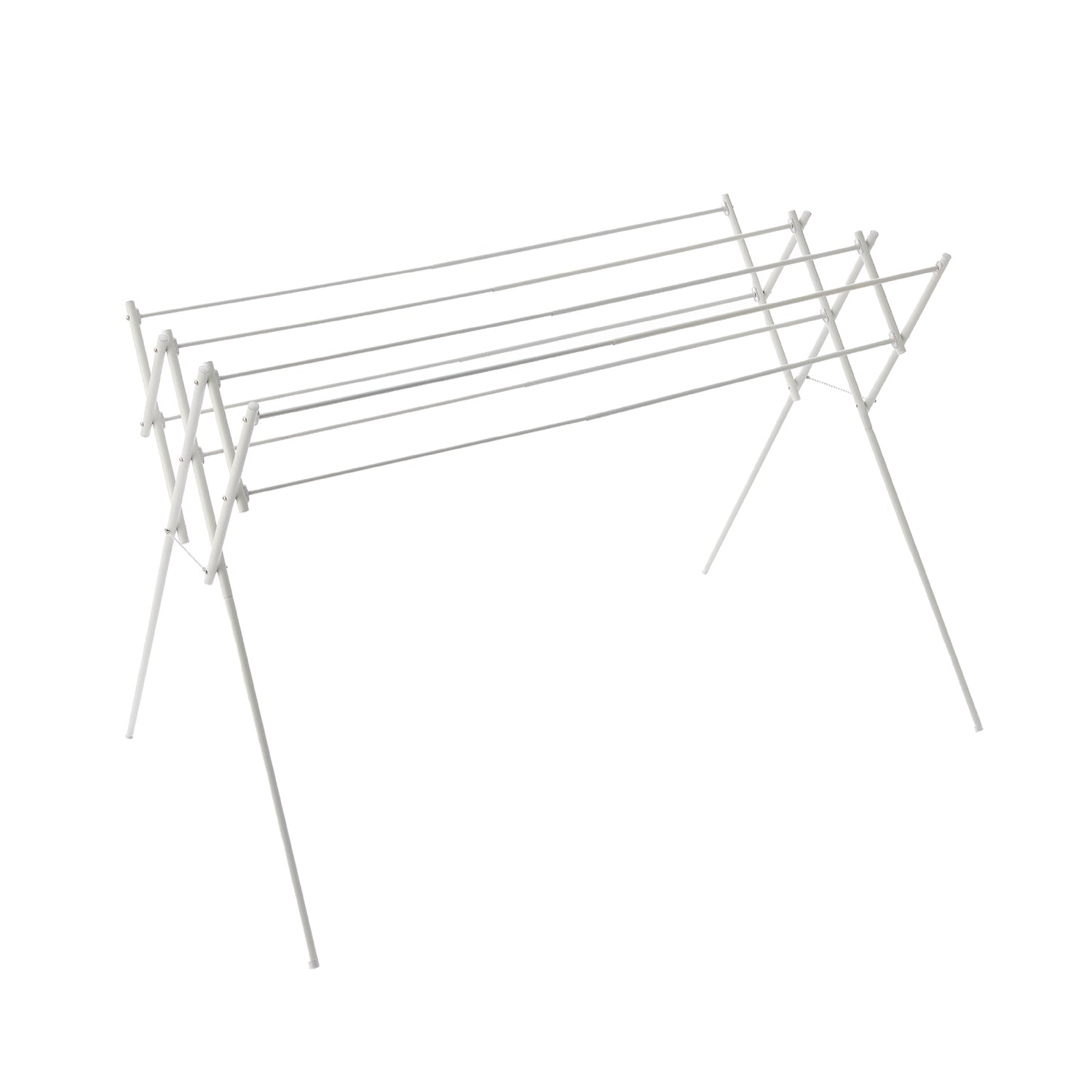 伸縮物干し ステンレス マットホワイト 幅70〜126cm OH-120WH｜平安伸