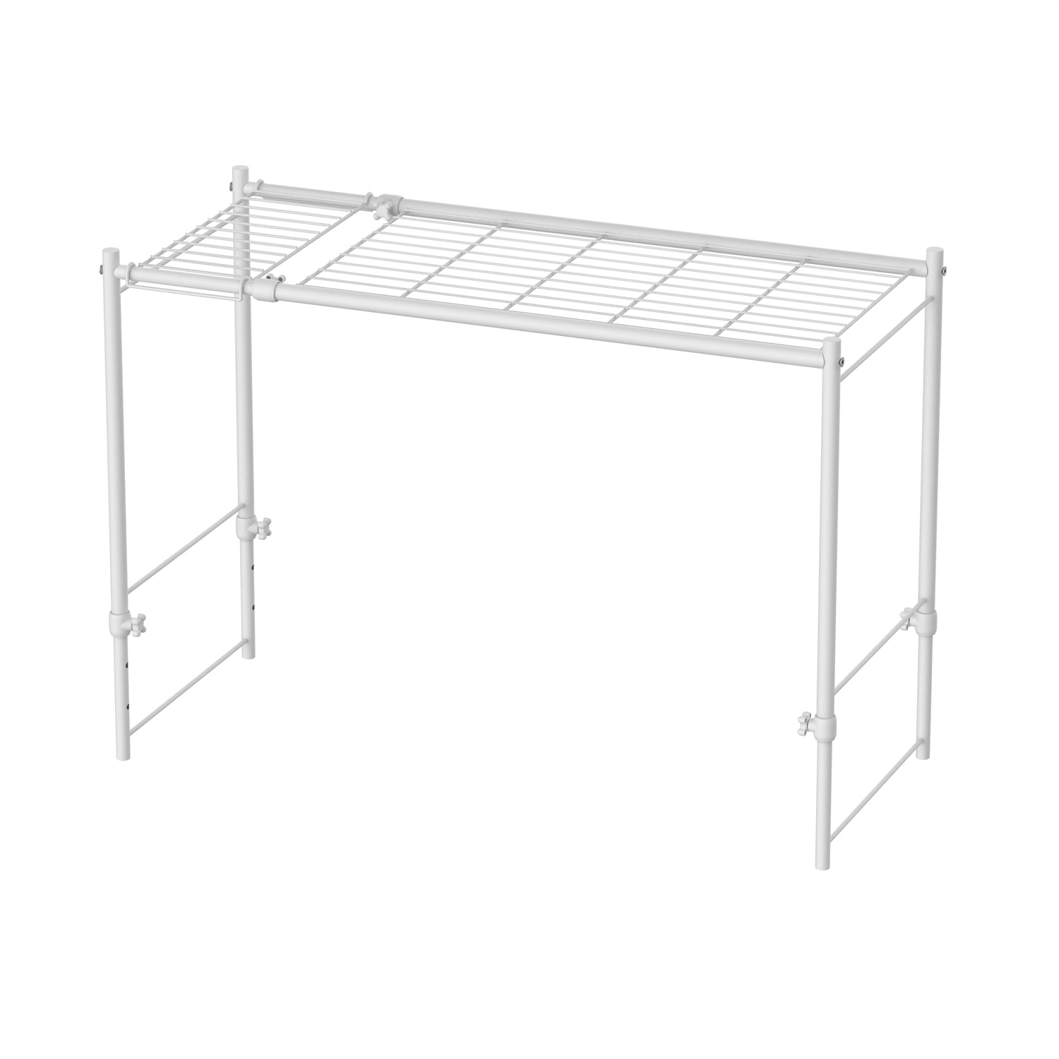 巨大Simple and Nice ՏᗩᑎTᗩ♡鉄棒付き♡ロウソク入れタイプ♡ 伸縮ラック 縦横伸縮タイプ ホワイト OHW-70WH｜平安伸銅工業