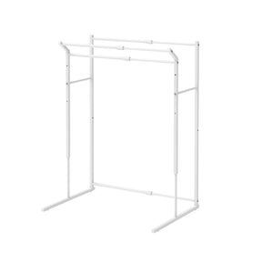 伸縮クローゼットハンガーラック 3連 縦横伸縮タイプ マットホワイト OHW-80WH